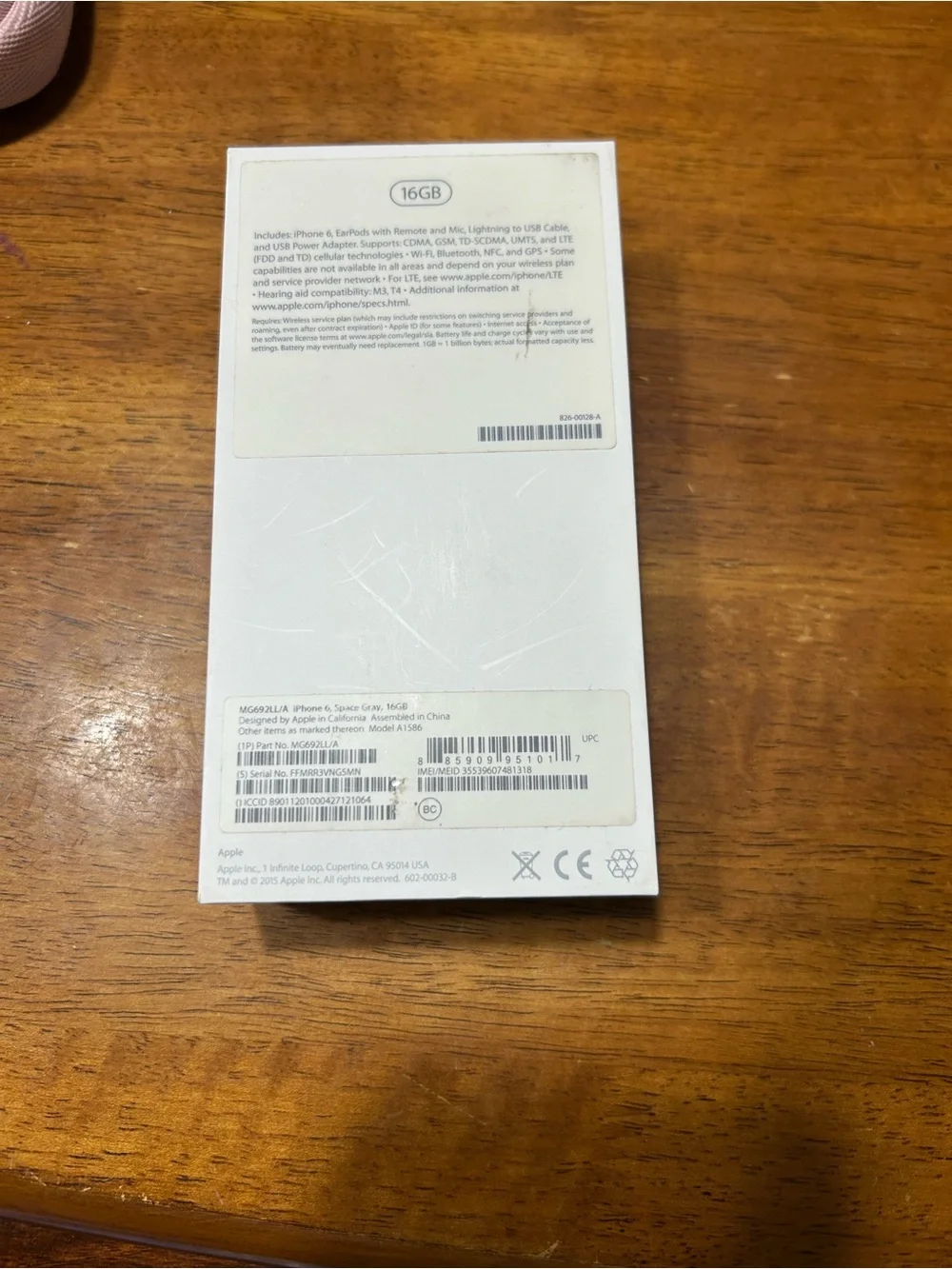 Apple iPhone 6 Space Gray / Silver Dual-Tone Smartphone